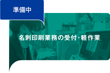 名刺印刷業務の受付・軽作業